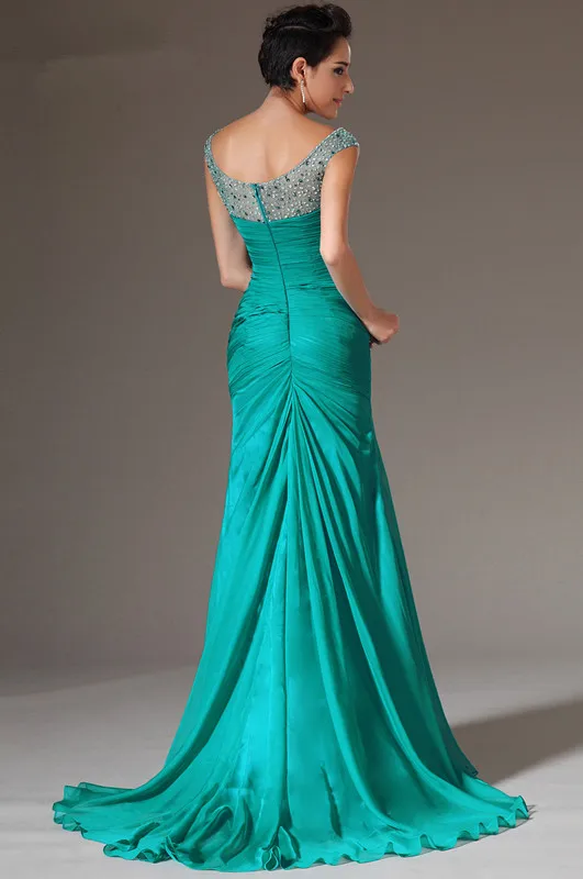 Free-Shipping-New-Cap-Sleeves-Pleated-Chiffon-Evening-Gowns-Evening-Dresses (4)