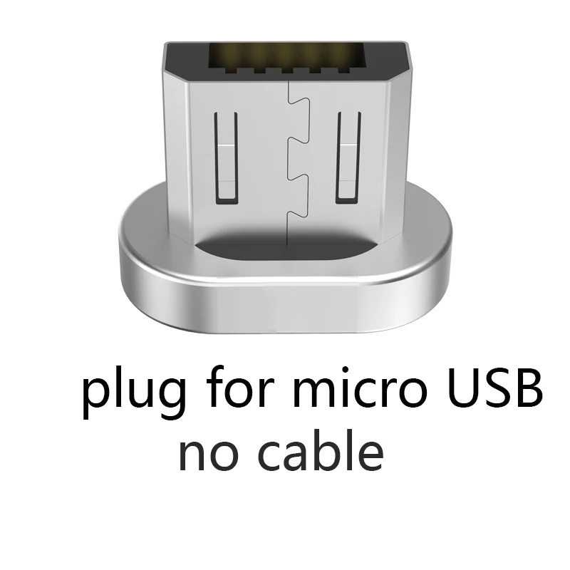 Wsken Mini 2 Магнитный usb кабель для зарядки Micro usb type C шнур для быстрой зарядки для iPhone 7 6s Магнитный штекер магнитные кабели - Цвет: Micro Plug