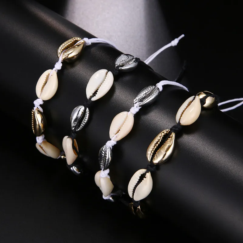 

Boho Sea Shell Barefoot Anklets For Women Seashell Anklet Foot Chain Bracelet on Leg Silver Gold Shell Beach Ankle Boho Jewelry