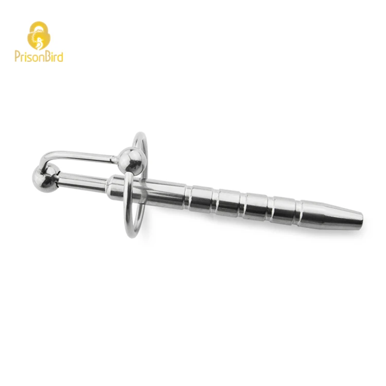 Male Stainless Steel Urethra Catheter Cock Ring Penis Urinary Plug Sex Toy Urethra Stimulate Dilator