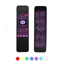 Перезаряжаемая Беспроводная Клавиатура Fly Air mouse 2,4 Ghz Smart IR Learning Remote цветная клавиатура с задней подсветкой для компьютера Android tv Box
