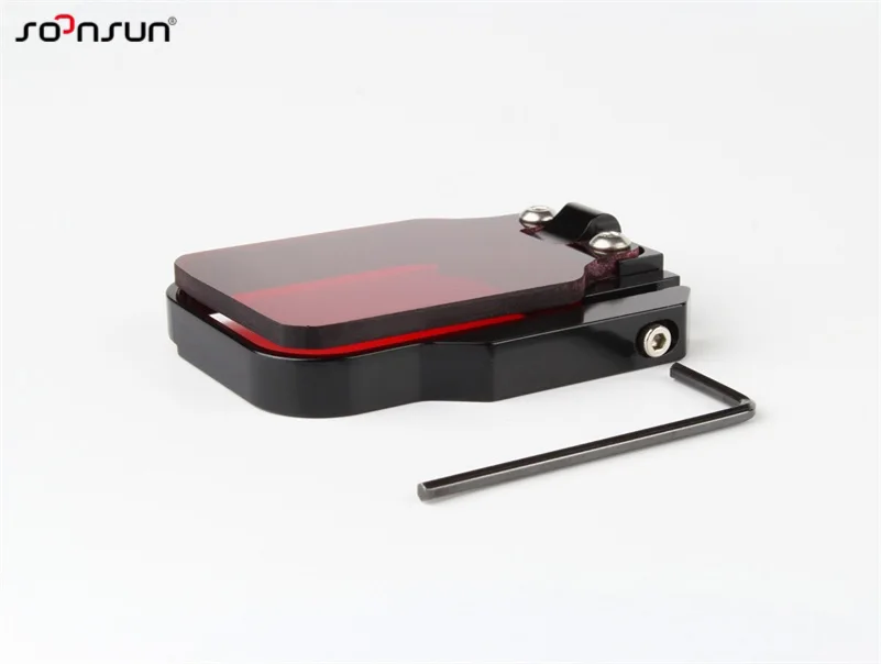 SOONSUN красный подводный корпус Объективы для подводной съемки цветной фильтр GoPro
