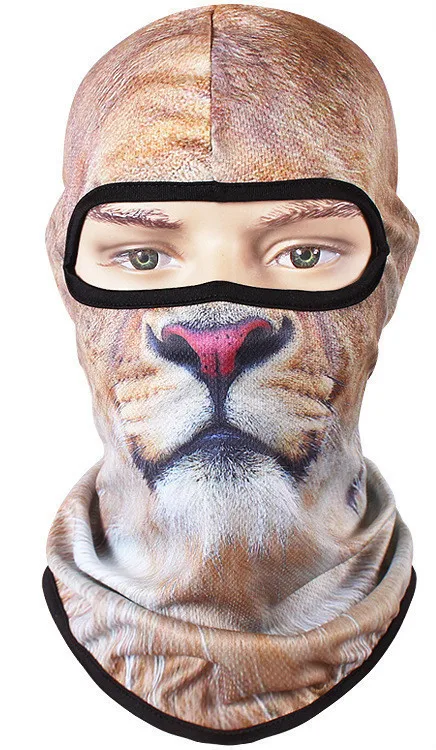 Для женщин 3D животного Балаклава маска велосипед Шапки сноуборд лицо Балаклава шапочки зима маска кошка собака для Для мужчин