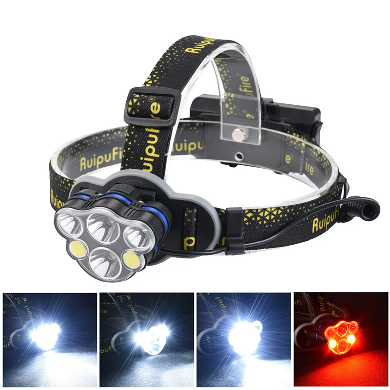 

Litwod Z20KC06 6Led Headlight super bright led head lamp Headlamp Headlight portable Head Light Torch For camping 16850 battery