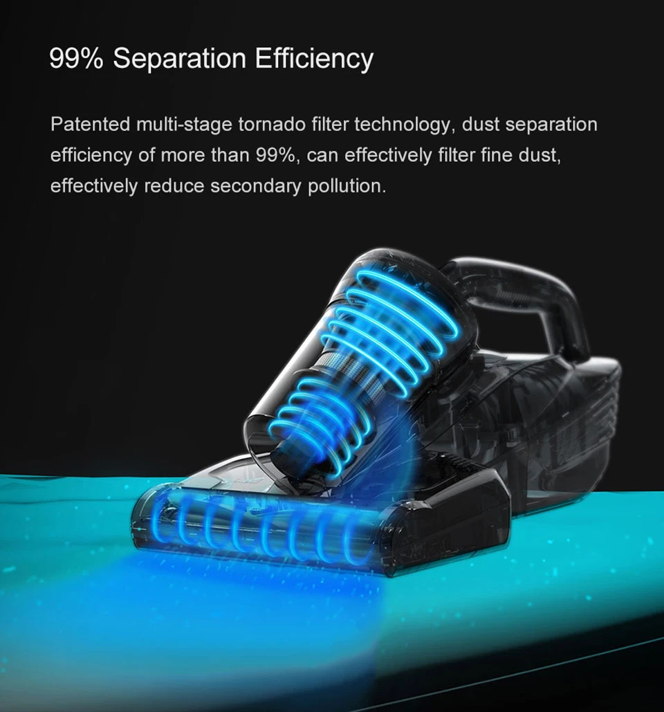 Xiaomi Mi Vacuum Cleaner JV11 Handheld Anti-mite Dust Remover Strong Suction Vacuum Cleaner Dust Cleaner from Xiaomi Youpin (9)