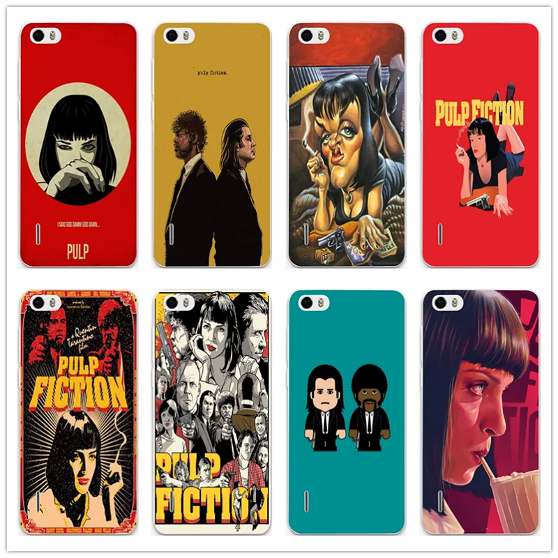 

Pulp Fiction Movie For Huawei P8 P9 P10 P20 Mate 10 Pro Y5 Y6 II Y7 Honor 6X 7X 9 Lite Shell Cover Soft TPU Phone Cases Bags