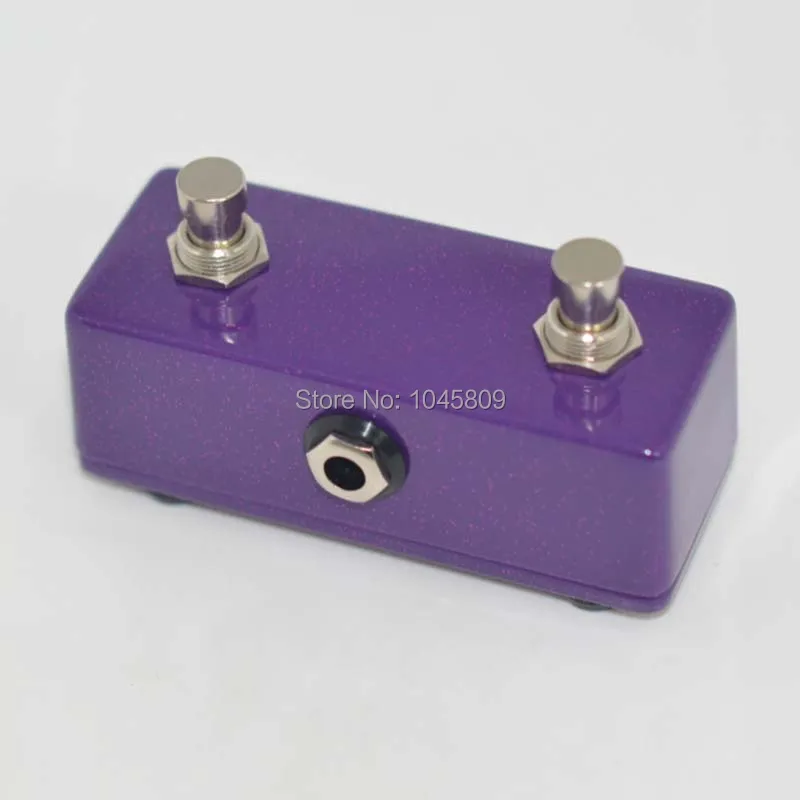 Гитарный Педальный момент ножной переключатель двойной 2 канальный фиолетовый ножной переключатель для гитары