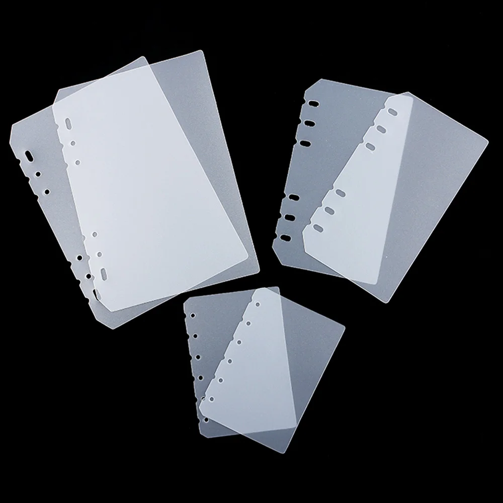 

2Pcs/Set A5/A6/A7 Plastic Loose-leaf School 6 Holes Index Divider Separator Stationery For Planner Organizer Notebooks