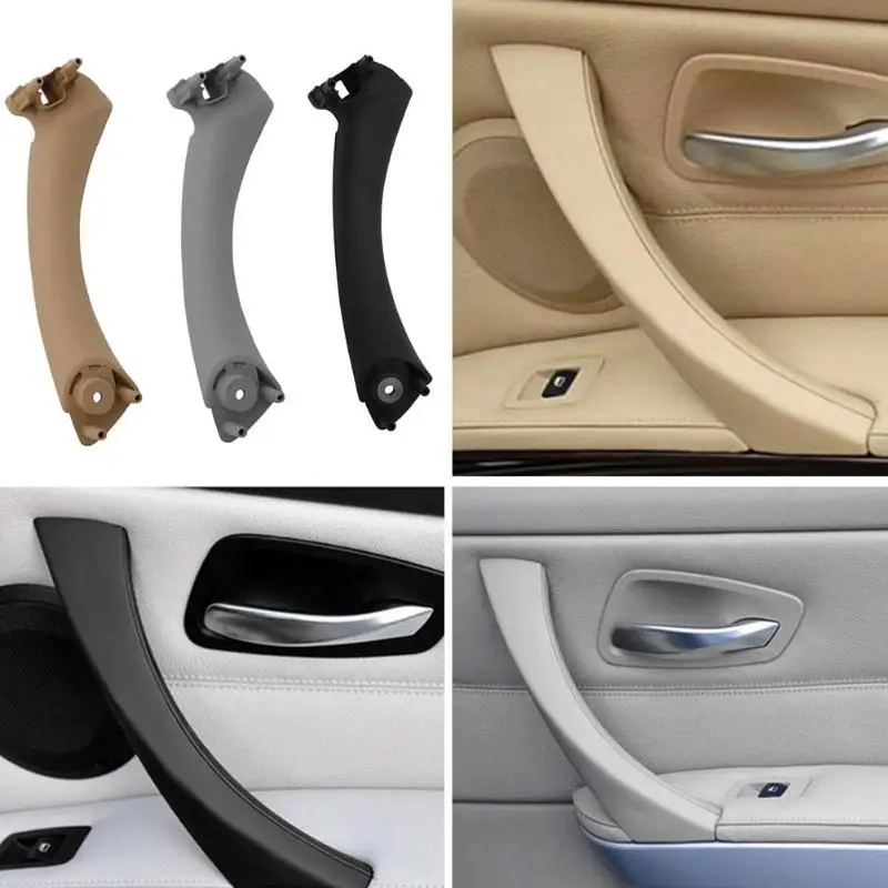 VODOOL Right/Left Car Inner Door Panel Handle Pull Trim Cover for BMW E90 3 Series Sedan Inner