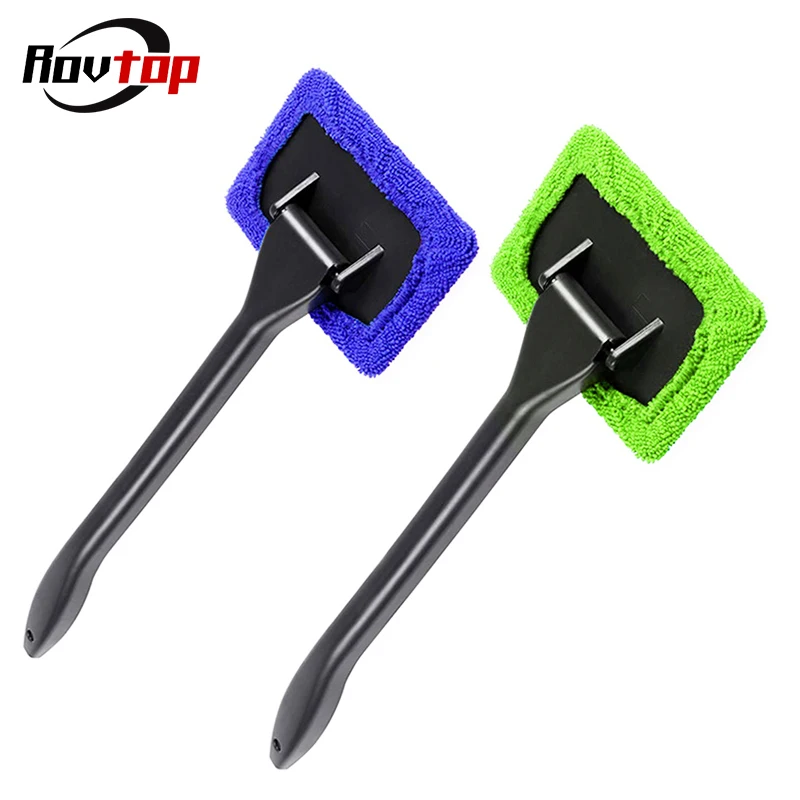 Us 1 99 Window Cleaner Brush Kit Car Window Windshield Cleaning Wash Tool Inside Interior Auto Glass Wiper With Long Handle Z2 In Sponges Cloths