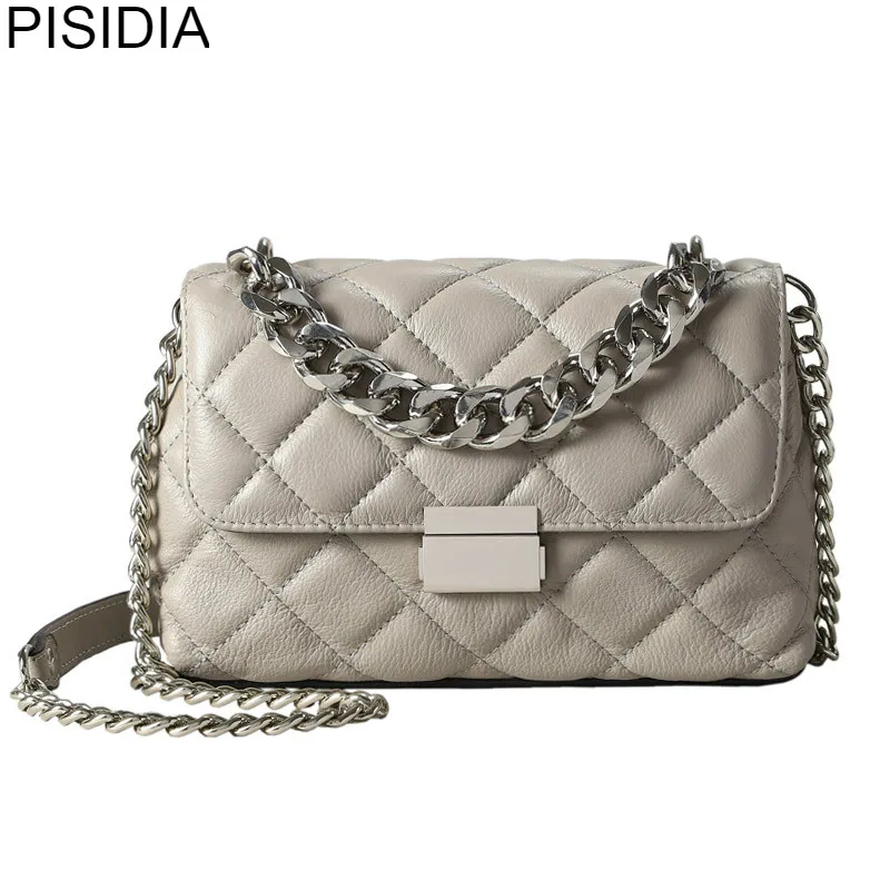 Genuine leather chain shoulder bags for women luxury handbags women bags designer 2018 fashion shoulder messenger bags for lady