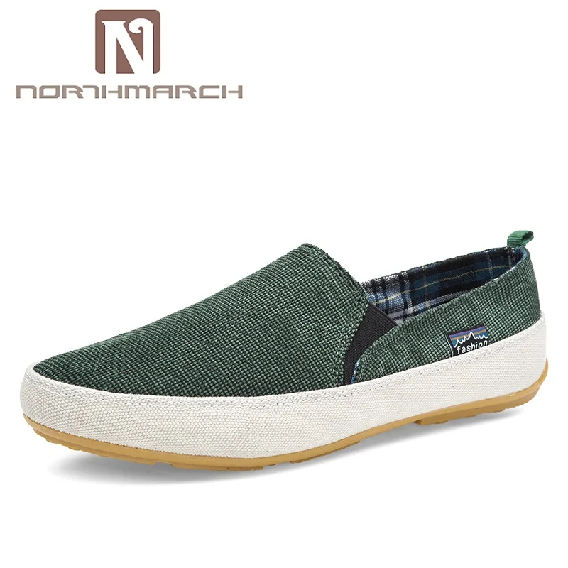 NORTHMARCH الرجال أحذية رياضية المتسكعون الصيف تنفس حذاء قماش عالية الجودة الانزلاق على عارضة الأحذية مصباح أنيق أحذية مشي NORTHMARCH الرجال أحذية رياضية المتسكعون الصيف تنفس حذاء قماش عالية الجودة الانزلاق على عارضة الأحذية مصباح أنيق أحذية مشي