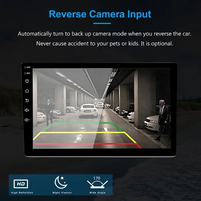 Best 10.1 inch Android 8.1 Car Radio RDS GPS Navi BT 4.0 Hands-free USB Music Player In-Dash Bluetooth Head Unit 1