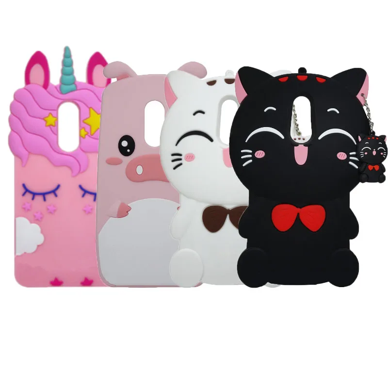 3D Silicon Unicorn Lucky Cat Case For Xiaomi Redmi 5 Plus Cute Cartoon Soft Phone Cover for Xiaomi Redmi 5 Plus 5.99 inch fundas