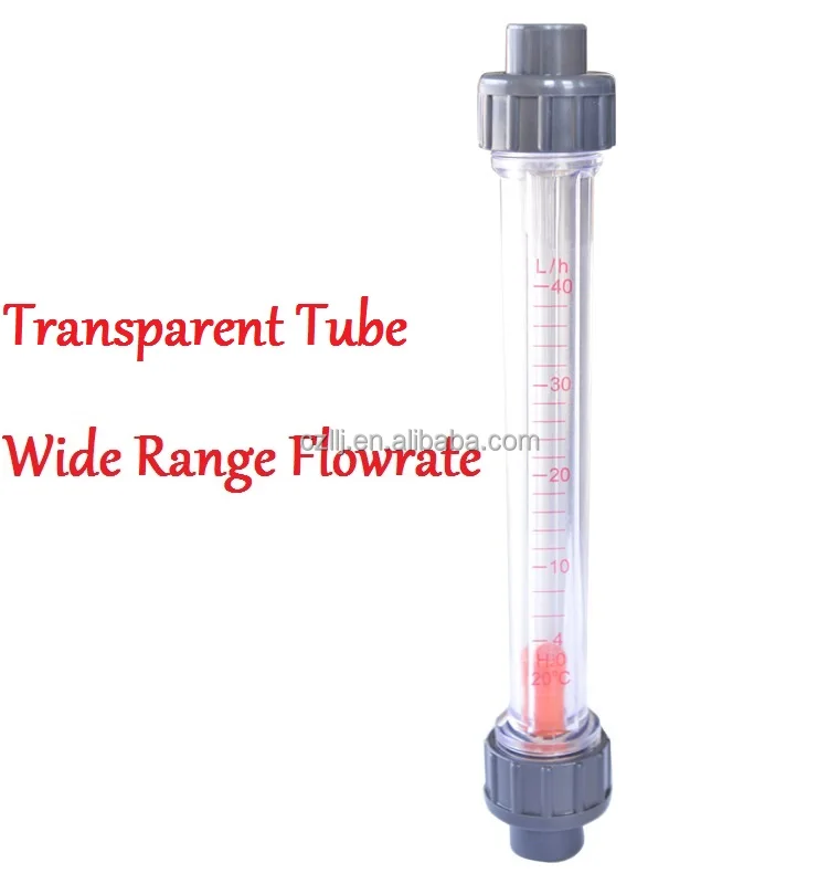 DN 40 пластиковый ротаметр расходомер Торцевая или BSP резьба длинная трубка