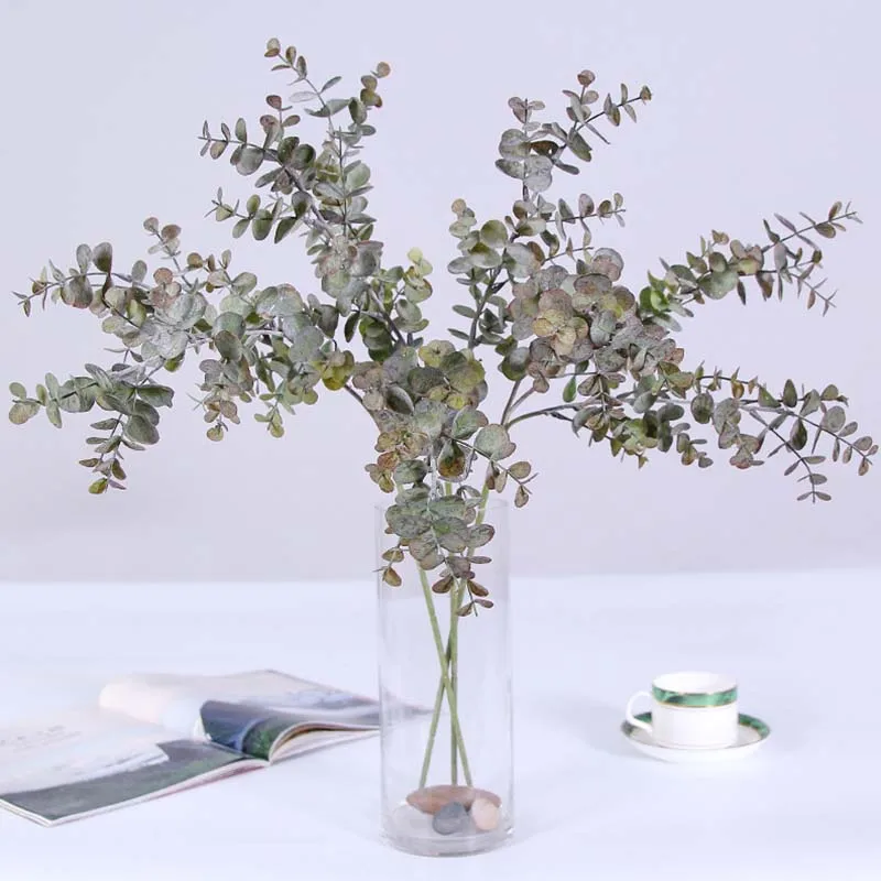

Artificial Eucalyptus Tree Branch for Christmas Wedding Party Supply Home Decoration Fake Flower Small Leaves Plant Faux Foliage