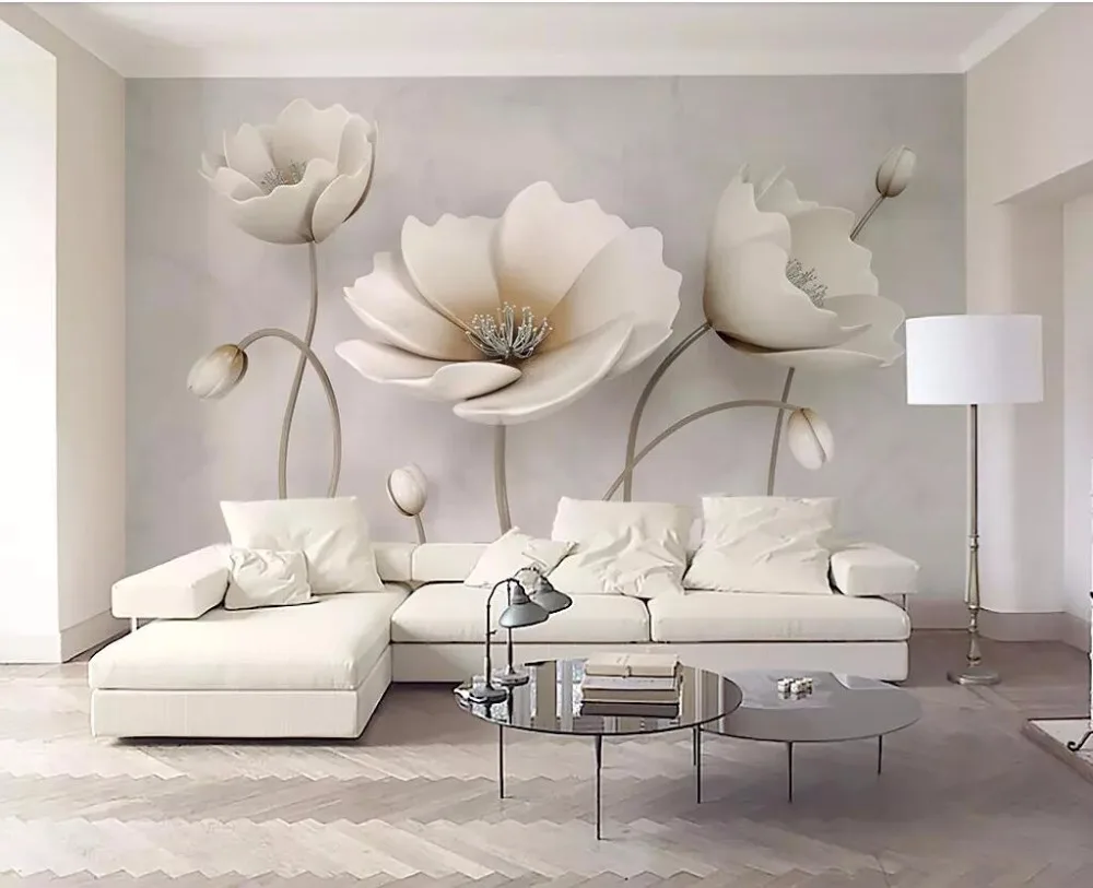 Stereo Wallpaper, TV parede do fundo, flor