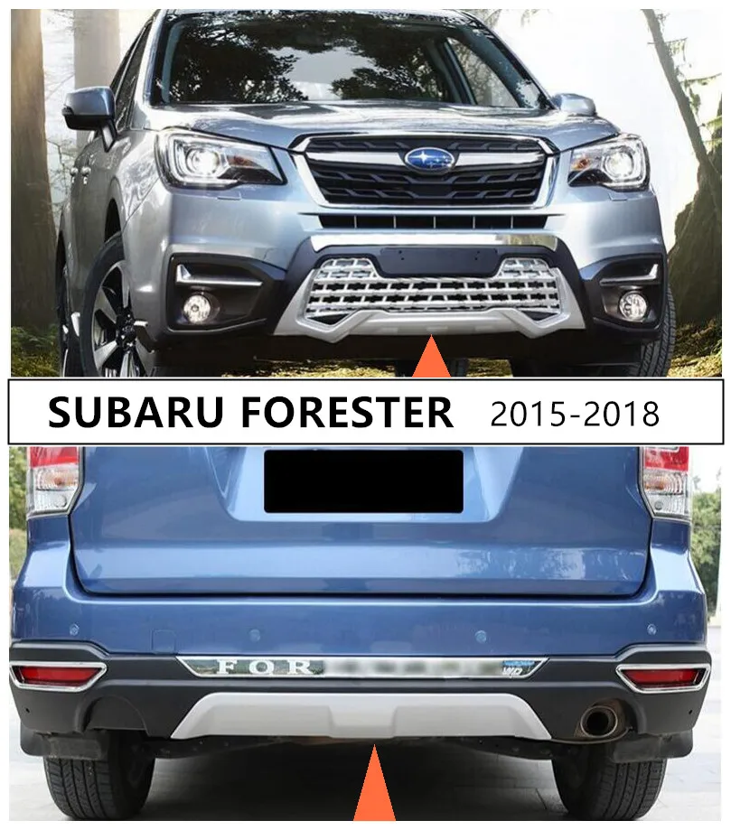 Для SUBARU FORESTER Передняя и задняя защитная накладка для бампера протектор ударопрочный высококачественный абс авто аксессуары