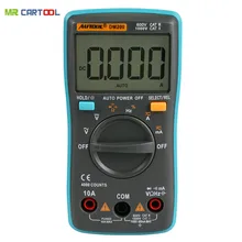 DM200 Portable Autoranging Digital Multimeter 4000 Counts Backlight AC/DC Ammeter Voltmeter Ohm Portable Meter same as ZT100