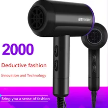 2000 Вт профессиональный фен для волос с отрицательными ионами, инструменты для укладки волос, фен для волос, быстрый прямой стайлер с холодным и горячим воздухом
