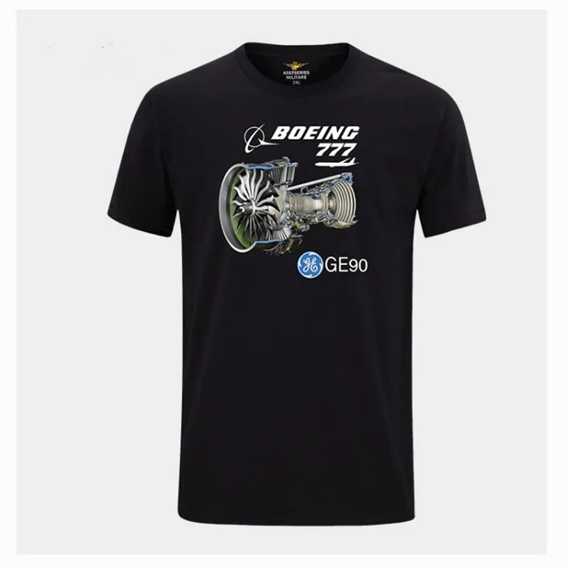 

2019 Summer Boeing 777 T Shirts Air Force One Ultra Cool Design High Qualityl 100% cotton T-Shirt Mens Clothing Short Sleeve