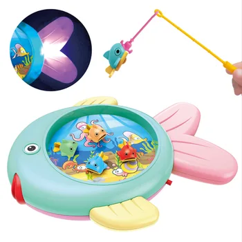 

Fishing Toys Set Kids Musical Toys Electric Fishing Game Toys Children Educational Gifts kids Magnetic Fishing Toy