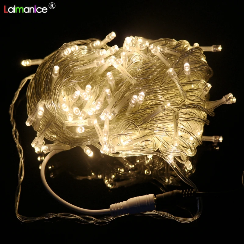 

DC 12V String Light With power Christmas Waterproof Outdoor Party Wedding Fairy Lights Decorative Garland Indoor Decoration