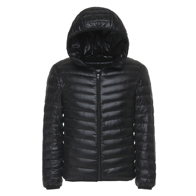 6 Colors 2019 Winter Men's Light Down Jacket Clothes Fashion Casual Hooded Warm White Duck Down Coat Male Brand Clothing