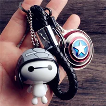Мстители брелок на Ключи Подвеска» для мальчиков, футболка «супер-Морпехи», с большим белым цепочка для ключей Audi Marvel Железный человек брелок для автомобильных ключей для цепочка для ключей BMW peugeot