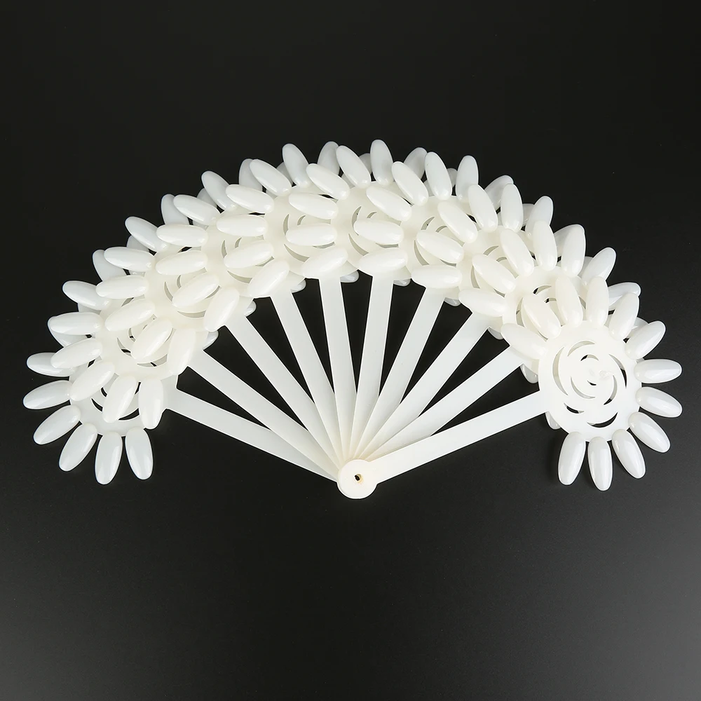 

Hot 120Tips/10 Pair Nail Display False Tips Nail Art Design Acrylic Polish Board Practice Wheel Flower Shape Stickers Wheel Tool