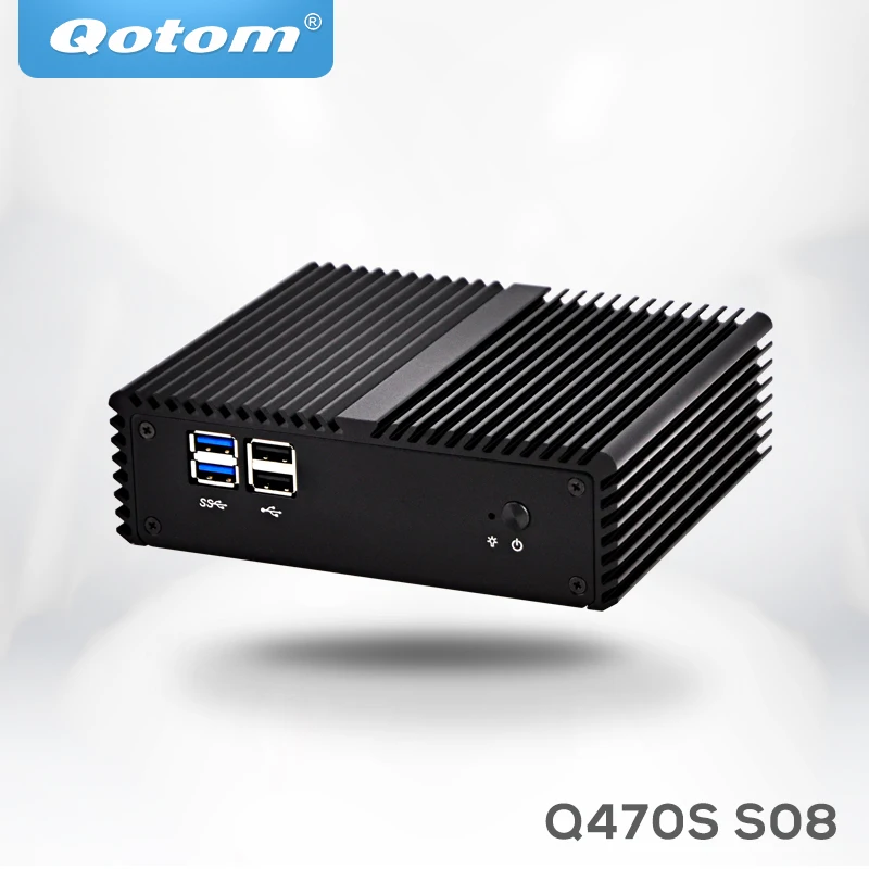 Мини ПК Qotom i7 Q470S с ядром частотой вращения до 3 0 ГГц разъемом для sim карт 3G/4G