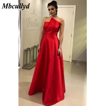 

Mbcullyd Sweetheart Red Prom Dress 2019 Formal Long Floor Length Evening Dress For Women Cheap Under 100 Girls Robe de soiree