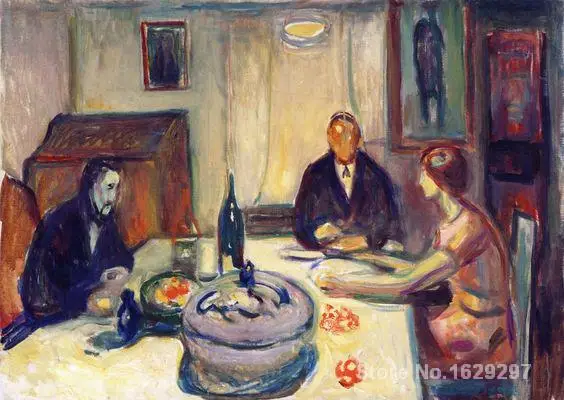 

art for sale Oslo Bohemians ( ) by Edvard Munch canvas Handmade High quality