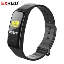 EXRIZU C1PLUS Coloration Display screen Sensible Wristband Bluetooth Sensible Bracelet Band Coronary heart Charge Monitor Pedometer Health Tracker for Cellphone