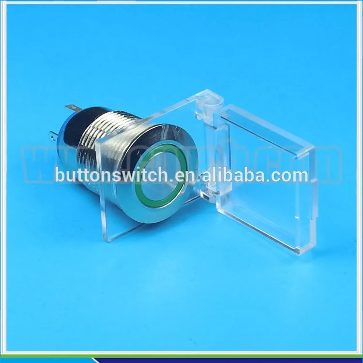 Ty 1674 Bianco Trasparente Impermeabile Di Copertura 16Mm Push Button Switch Cap (Non Con L'Interruttore)