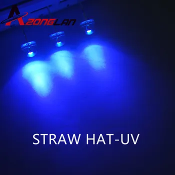 

1000PCS led 5mm straw hat uv/purple leds Light Emitting Diodes (4.8mm) Water Clear ultra bright Wide Angle LED