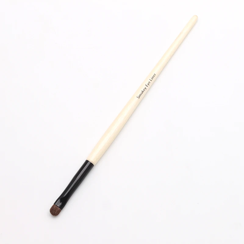 Профессиональная длинная ручка деревянная мягкая Пони волос Маленький весло наконечник точность Smokey Кисточка для подводки глаз