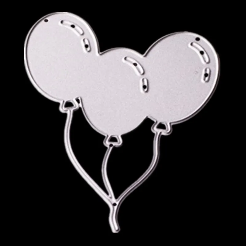 

DIY photo album, card making tool, cutting template,three balloons metal paper craft dies in scrapbooking ET069