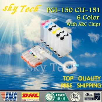 

6 Color Empty CISS suit for PGI150 CLI151 , PGI-150 CLI-151 CISS For Canon Pixma MG6310 MG7110 ,With ARC Chips