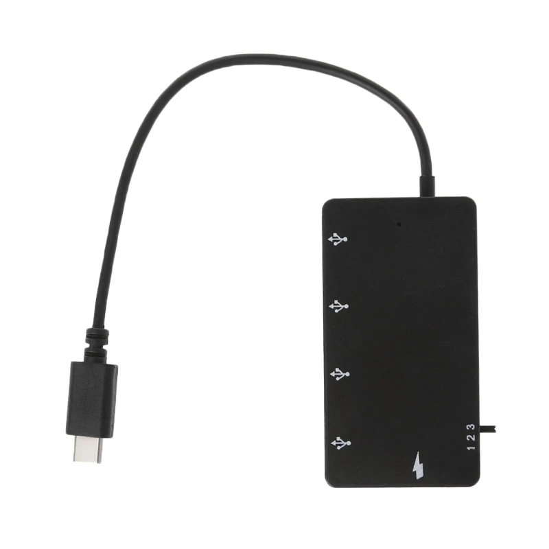 

Type C OTG 4 Port Hub Charging Adapter Cable For smartphone Tablet PC Macbook