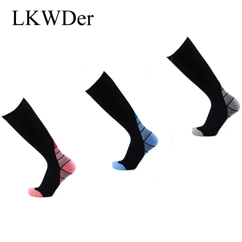 Lkwder 1pair Men Professional Compression Socks Breathable Travel