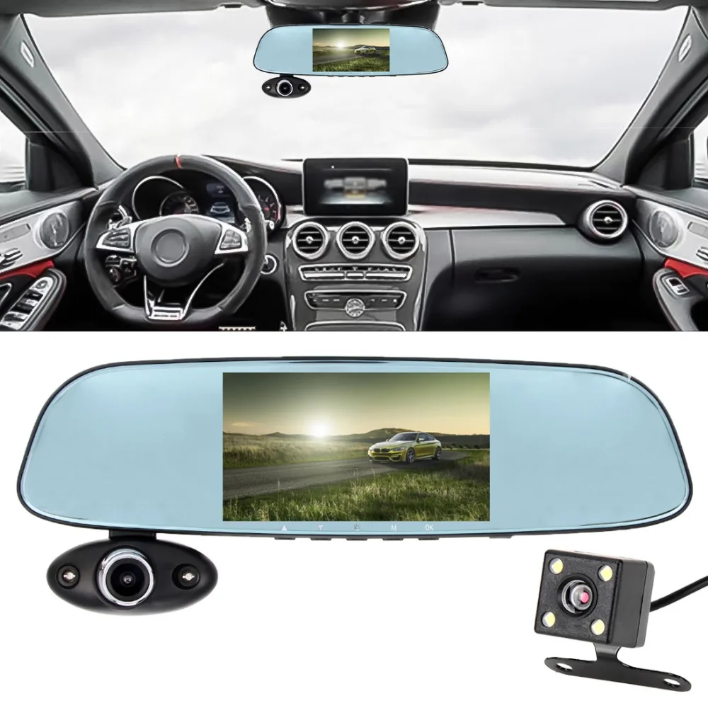 

Car Driving recorder 5.0 Mega Pixels 160 Degrees Wide Angle Full HD 1080P Touch Button Video Car DVR Support TF Card (32GB Max)