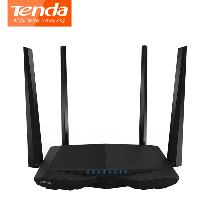 Беспроводной двухдиапазонный Wi Fi роутер Tenda AC6 1200 Мбит/с ретранслятор 11AC
