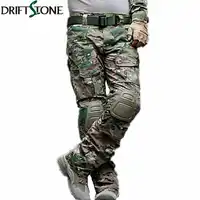 Camouflage Military Tactical Pants Army Military Uniform Trousers Airsoft Paintball Combat Cargo Pants With Knee Pads
