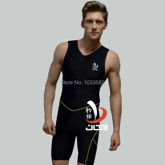 Job mens one piece professional swimwear Men's training racing Swimming