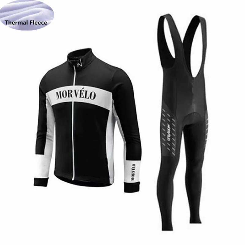 Зимние флисовые Термальность Для мужчин Vélo комплект Morvelo команды одежда с