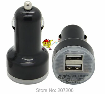 

ZUCZUG 10pcs Black Dual USB 2-port Car Charger Adapter for iPad 3 2 iPhone 5s 6Plus 4G Kindle / Free Shipping