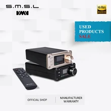 Использованные продукты SMSL SA-50 плюс HiFi 50 Вт AUX оптический USB диск портативный усилитель мощности цифровой усилитель