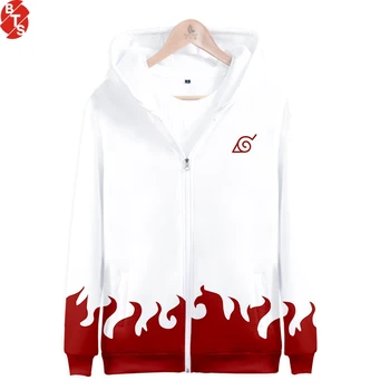 

Naruto 3D Zipper Hoodie Men Zip Hoody Tracksuit Cool Sweatshirt Groot Coat Streatwear Pullover Drop Ship