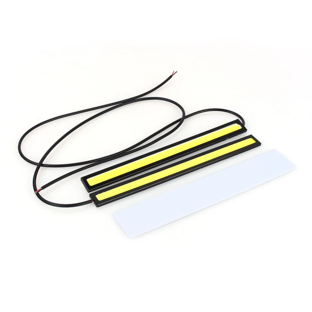 

2 pcs Super Slim COB DRL Daytime Running Lights Car LED Lights 17cm Fog Lamp Waterproof 12V Low power consumption